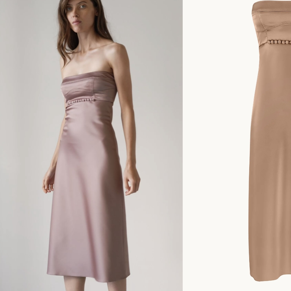 Anna October Satin Dress Gown Mira — image 7 of 8